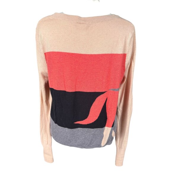 Shae by Anthropologie multi colored long sleeve stretchy pullover sweater small - Picture 7 of 11